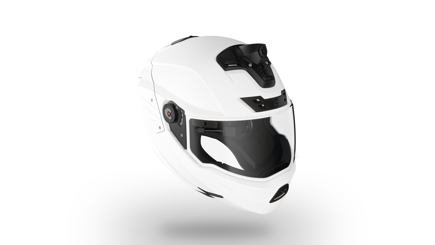Casque de moto intelligent iC-Rs (édition sport) (BLANC)