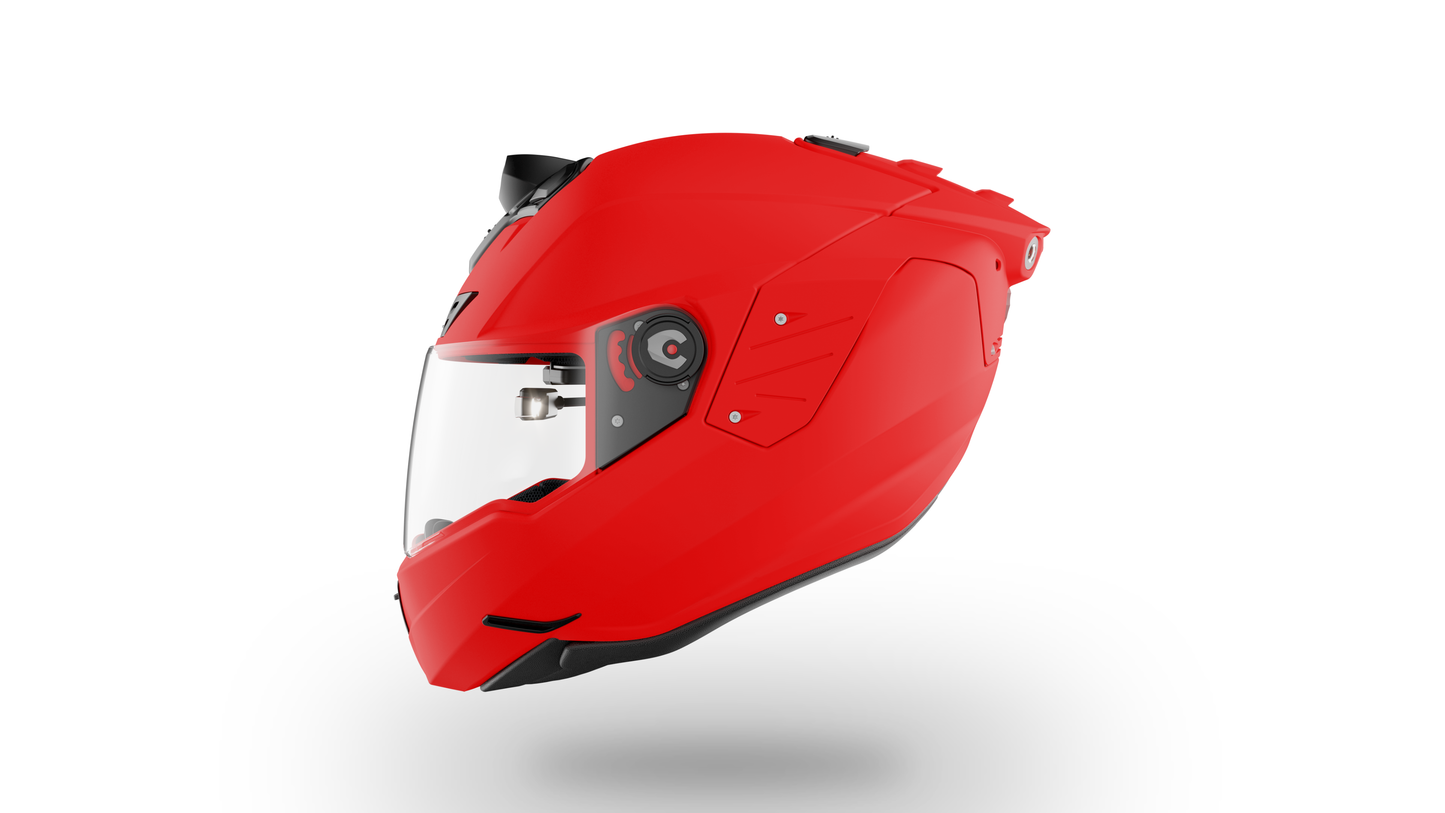 Casque de moto intelligent iC-Rs+ (édition Sports Plus) (ROUGE)