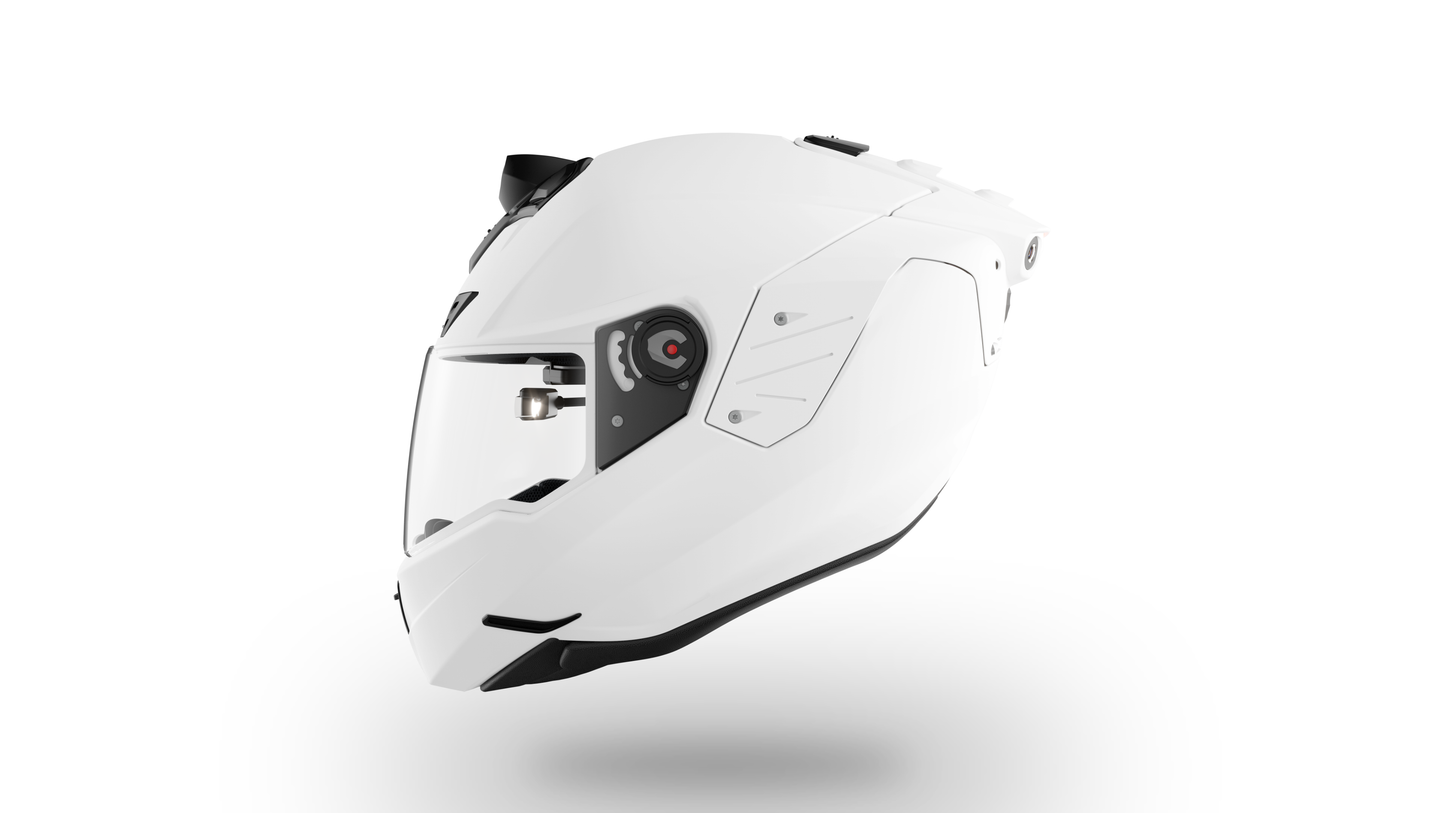 Casque de moto intelligent iC-Rs (édition sport) (BLANC)