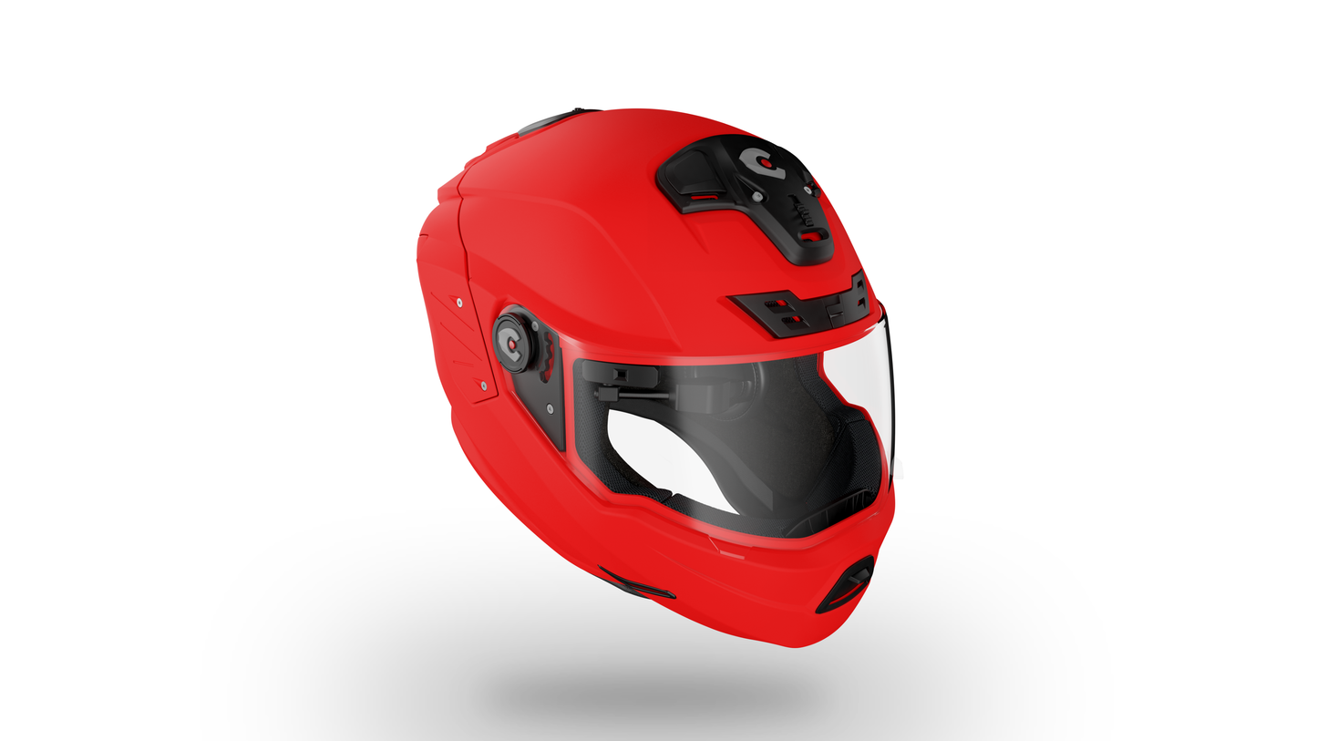 Casque de moto intelligent iC-R (Rider Edition) (ROUGE)